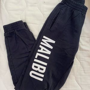 BRANDY RARE!! Malibu Navy-Blue Sweatpants